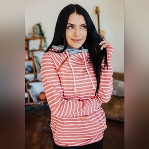 💥 Ampersand AvenueDoubleHood™ Sweatshirt - Line It Up